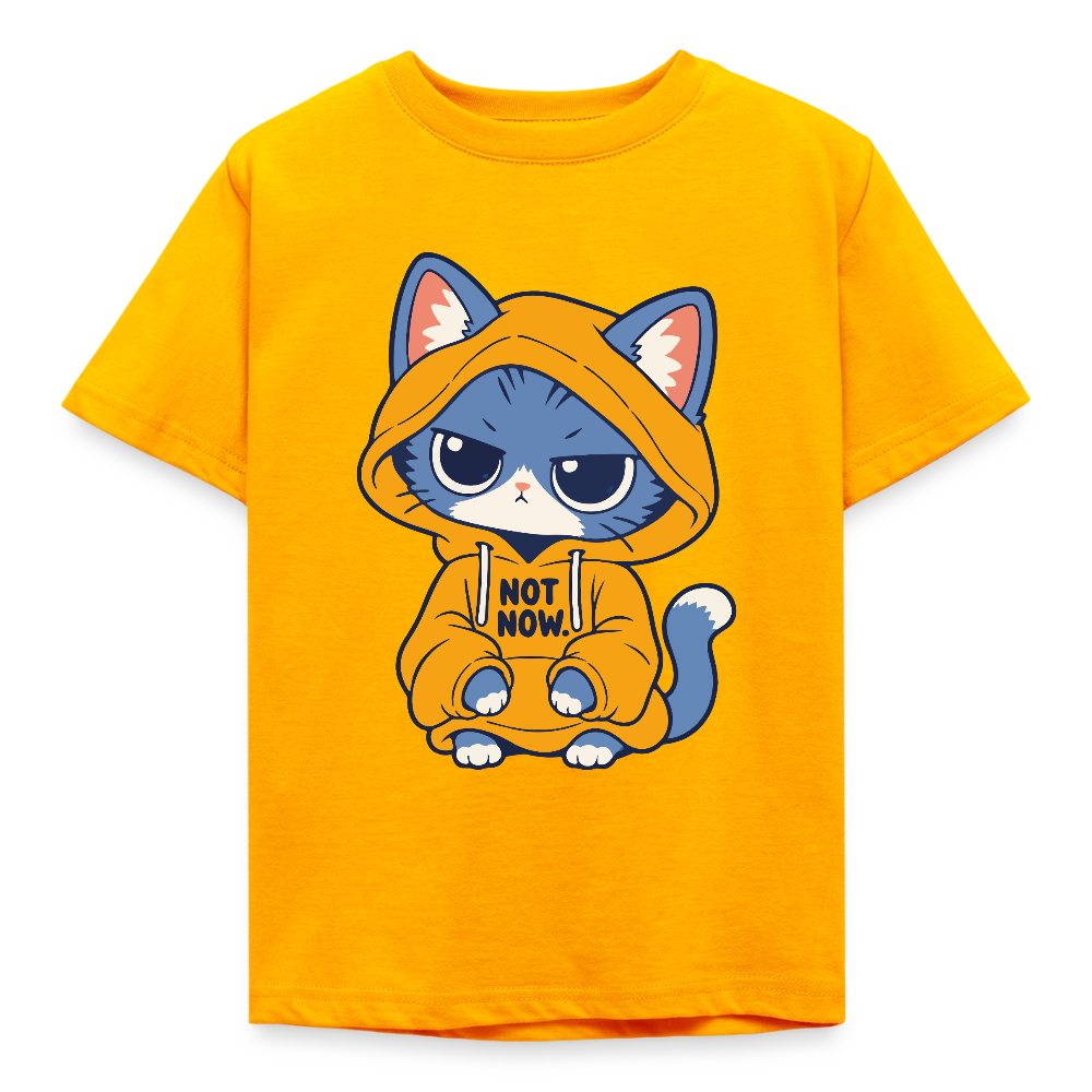 Not now | Kids t-shirt - gold