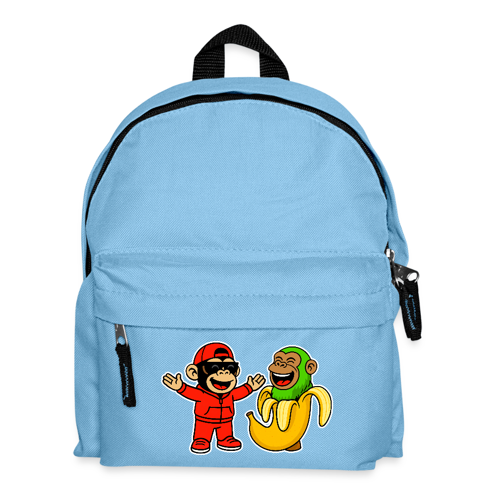 Liten ryggsäck | Chimpanzini bananini - light blue