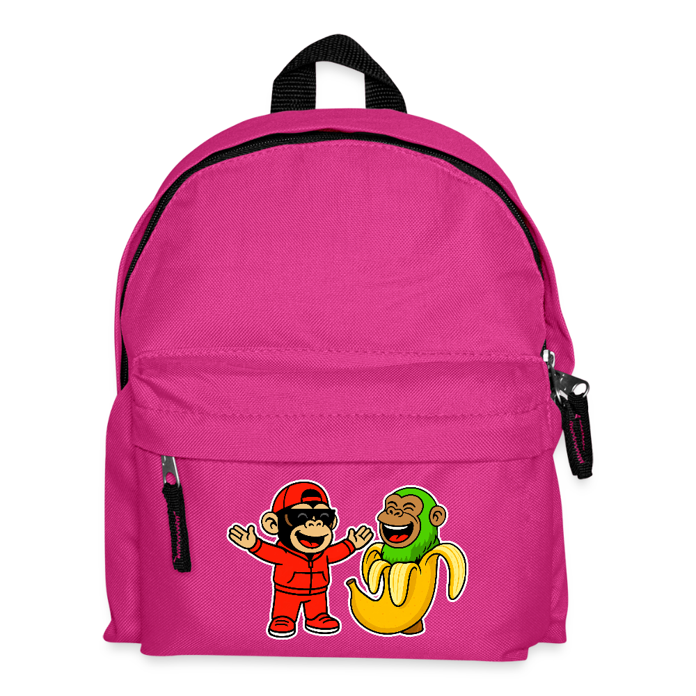 Liten ryggsäck | Chimpanzini bananini - fuchsia