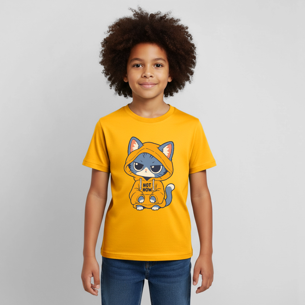 Not now | Kids t-shirt - gold