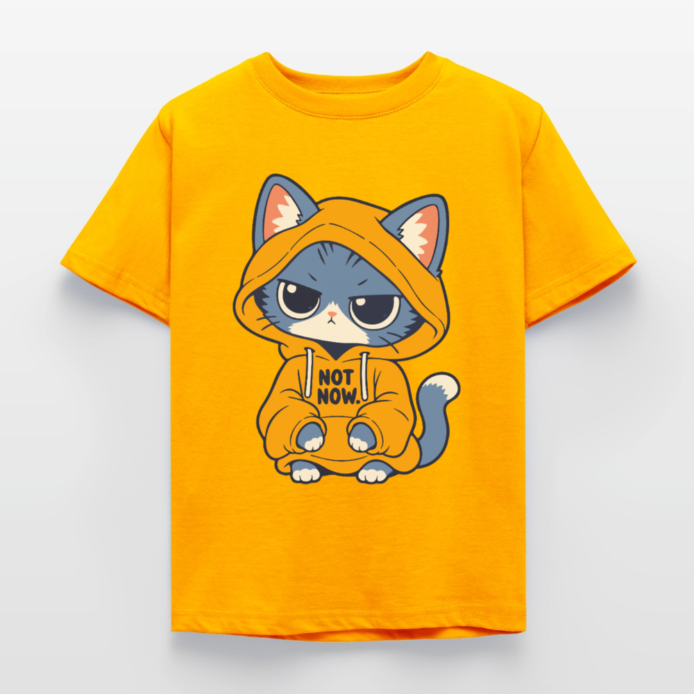 Not now | Kids t-shirt - gold